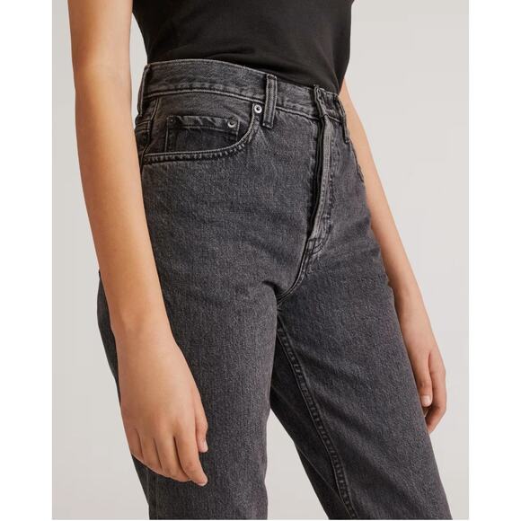Everlane 90s Cheeky Straight‎ Jeans Organic Cotton Black Women’s Size 26 - Picture 2 of 9
